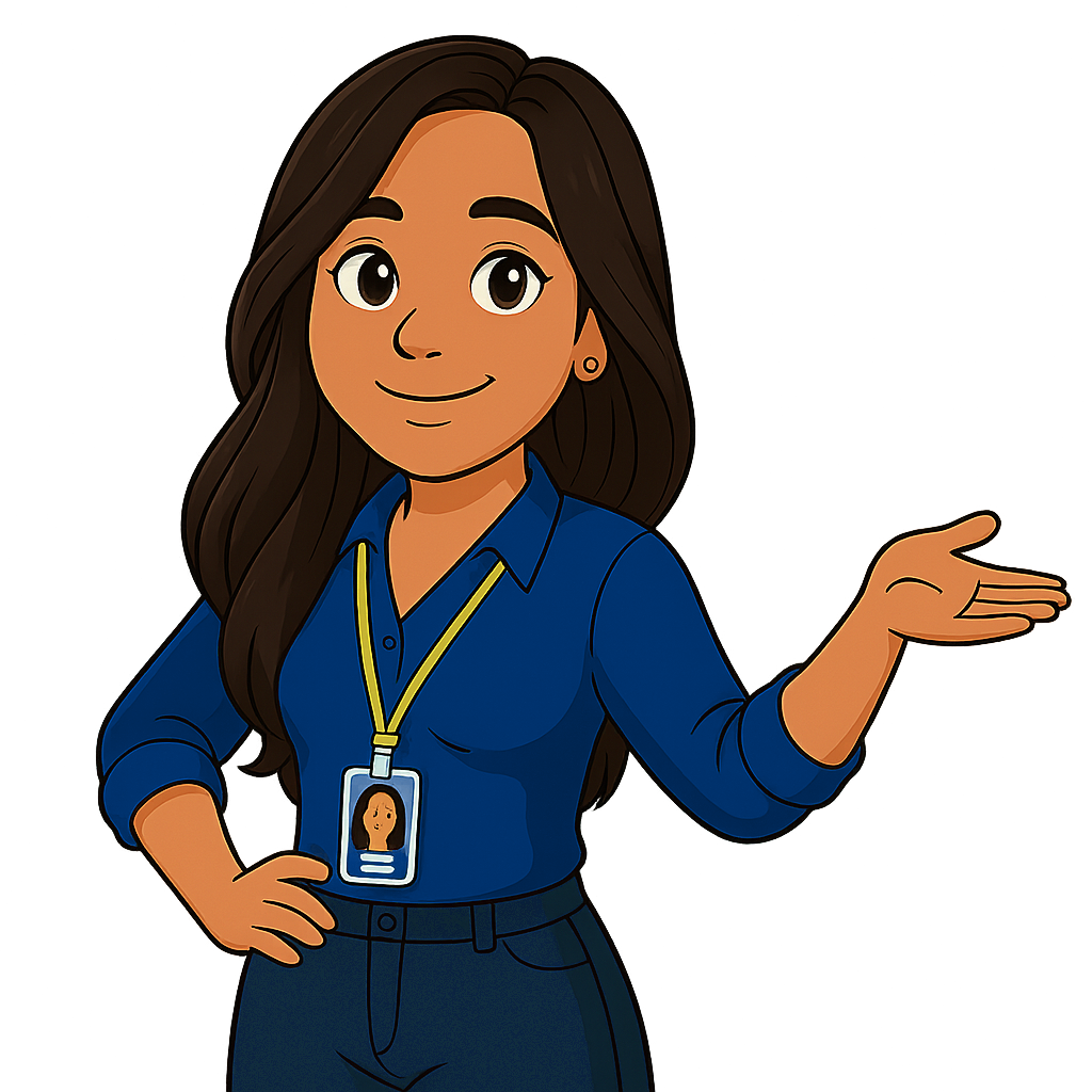 Line IA com camisa azul, inteligência artificial do Contaxy